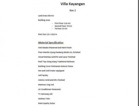 Material Specification